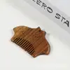 Peine de Sándalo Verde Mini Portátil de Bolsillo Doce Signos del Zodiaco Logo Personalizado Peine de Madera Regalo para Mujer Peine para Bebé