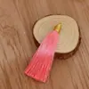 Adorno de borla con hilo dorado de 8 cm, material de poliéster, accesorios para prendas de vestir, accesorios de borla colgante hechos a mano para DIY, compra al por mayor para mejor precio