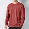 Nueva camiseta de manga larga de primavera, top de otoño para hombre, camiseta interior, estilo coreano, moderna y versátil, artículo esencial para dropshipping