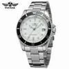 Vencedor Vencedor Moda Masculina Casual Fantasma de Água Relógio Mecânico Automático Atacado