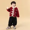 Abrigo de Lana para Niños Otoño Invierno 2026 Nuevo Estilo Calle Fresco Estilo Coreano Ropa de Invierno para Niños Bebé Niño Fresco Guapo Abrigo de Lana