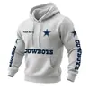 Uniforme de Equipo Transfronterizo Europeo y Americano Tallas Grandes Impresión Digital 3D Cárdigan Holgado con Cremallera y Capucha Sudadera Deportiva Sudadera de Invierno