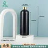Garrafa de Alumínio Anodizado de 500ml com Tampa de Rosca e Ombro Arredondado para Água de Rosas, Loção, Shampoo e Gel de Banho, Disponível em Dourado e Prata