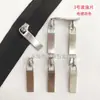 Cremallera de Nylon No.3 Cabezal Marcas de Punto Gran Colección Pieza Cuadrada de Aleación Engrosada Bolso Equipaje Cabezal de Cerradura Metálico