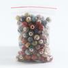 50/pacote acessórios diy 6mm flor esmalte contas de cerâmica pulseira pulseira acessórios contas de porcelana material escolar bolsa contas soltas