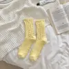 Calcetines esponjosos para mujer, de longitud media hasta la pantorrilla, forrados de felpa y engrosados para abrigar, adecuados para usar en casa y para dormir, con un diseño trenzado, calcetines gruesos de invierno