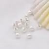 Venta al por mayor de fábrica cuentas plateadas con agujero esmeriladas para pulsera hecha a mano DIY cuentas espaciadoras material para abalorios cuentas de corte angular