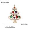 Broche de árvore de Natal de strass de liga quente transfronteiriça, uma variedade de cores, fabricantes de joias de Natal Joker, atacado