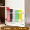 Estante de almacenamiento de pajitas de pared transfronterizo hecho de acrílico, adecuado para almacenamiento estilo gabinete en gabinetes y encimeras