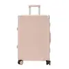 Maleta de Carrito con Marco de Aluminio para Abordar con Candado, Logo Imprimible, Ruedas Universales Silenciosas, Gran Capacidad, Maleta Duradera para Estudiantes