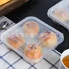 Caja desechable para bollos al vapor rellenos 4 6 caja de embalaje de venta extra Caja de almuerzo para bollos al vapor pequeños pastel de trigo horneado bolsa para sopa caja para llevar caja para fritos