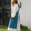 Avental de algodão estilo japonês e coreano transfronteiriço, leve, respirável, à prova d'água, para cozinha, tarefas domésticas, moda simples, para assar, roupas de trabalho