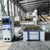 Fabricantes producen máquina de corte de panel de armario ropero muebles máquina de grabado de cambio de cuchilla de fila recta