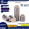 Conjunto de parafusos de soquete sextavado com cabeça de cobre de aço inoxidável 304 / Parafuso de buffer de máquina de arame de macaco com cabeça de cobre M3-M12