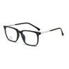 Nuevas gafas TR90 con montura cuadrada, modernas, para hombre y mujer, con espejo y protección contra la luz azul, planas, sin montura, 8388