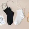 Nuevos Calcetines para Bebé Niña Primavera-Verano 2026, Calcetines de Media Caña con Borde de Encaje, Calcetines Holgados de Estilo Trendy Ins