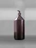 Plástico Azul Marrom Garrafa PET Garrafa Pura Lw Tampa Antifurto Garrafa com Bomba de Pressão Garrafa para Líquido de Banho Garrafa de Shampoo Garrafa Flor