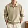 Tricô de Gola Alta de Alta Qualidade para Homem Outono Inverno Quente Confortável Casual Versátil Manga Longa Suéter Camada Base Roupa Externa Dropshipping