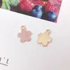 1 Accesorio de Joyería DIY Estilo Coreano Rosa de Aleación con Aretes de Esmalte, Llave de Flor, Colgante de Arete de Estrella de Mar