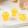 Resina de Colores Pequeño Hongo Accesorios para Joyería DIY Decoración de Micro Paisajes Dibujos Animados Pequeños Adornos Venta al por Mayor