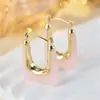 Pendientes de Aleación de Acrílico Estilo Europeo Coreano Accesorios para Orejas Estilo Francés Retro Simple Aretes de Perla Aros