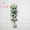 Enredadera de Rosas Simuladas, Enredadera de Flores Artificiales para Colgar en la Pared, Decoración de Pared para Sala de Estar, Orquídea Araña, Flor Trompeta, Flor de Seda para Techo de Boda