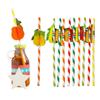 Atacado de fábrica no local canudo de papel descartável criativo tridimensional em forma de favo de mel e fruta para decoração