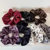 Lazo para el pelo de lunares grandes de doble capa estilo coreano Anillo elegante para el pelo Cuerda de tela clásica para el pelo Scrunchie Accesorio para el pelo Estilo nuevo