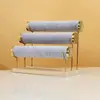 Diadema de Terciopelo Banda Elástica Flor para el Cabello Soporte de Exhibición Reloj con Cuentas Goma para el Cabello Pulsera Estante de Almacenamiento Soporte para Pulseras