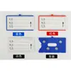 Hao Tian Yonggu Material Magnético Almacén de Tarjetas Etiqueta Placa de Identificación Estante Señal de Identificación Etiqueta de Papel Insertable Azul Rojo Blanco