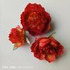 Cabeza de flor de peonía artificial, tocado Hanfu, cabeza de flor para fotografía, decoración de cabeza, flor rosa, caja de flores falsas, venta al por mayor y al por menor
