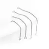 Accesorios para Pendientes de Plata de Ley S925 Cadena Doble Círculo Forma de O Cadena de Caja Pendientes Largos Pendientes DIY Hechos a Mano Fabricante Venta al por Mayor