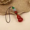 Wang Tao Flor Raposa Pequena Pingente de Corrente para Celular Ágata Natural Calcedônia Pingente de Pen Drive Pingente para Bolsa de Mulher Chaveiro Venda por Atacado