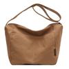 Bolsa de Lona para Mulheres, Grande Capacidade, Nova Moda 2026, Versátil para Outono e Inverno, Alça Larga, Bolsa Transversal, Bolsa Saco Tendência para Senhoras