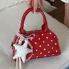 Bolso Pequeño de Lunares de Moda Transfronterizo para Mujer, Estilo Nuevo, Uso Diario, Bolso de Nicho, Bolso Boston, Bolso de Hombro, Bolso Cruzado, Venta al por Mayor