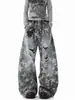 Jeans Rotos Estilo Americano con Estampado de Estrellas para Hombre, Nuevo Estilo Callejero de Verano, Pantalones Anchos Geniales, Pantalones Casuales Vintage