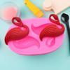 Molde de silicone para bolo em formato de flamingo, molde decorativo para chocolate e açúcar, ferramentas para bolos dobráveis em formato de flamingo