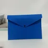 Bolsa de Almacenamiento de Fieltro Creativa Simple A4 al por Mayor Transfronteriza Bolsa Portátil para Documentos Bolsa de Documentos de Fieltro de Color Sólido Estuche para Archivos