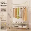 Perchero de Pie para Dormitorio, Móvil con Ruedas, Secador de Ropa de Lujo para Interiores, Perchero Sencillo para Abrigos y Sombreros