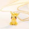 Nueva cadena de clavícula con colgante de personaje de dibujos animados de temperamento lindo bikachu collar colgante de muñeca de recuerdos de anime para niños