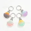 Venta Directa de Fábrica Llavero de Concha Degradada Colgante Creativo Luminoso Estilo Océano Encanto para Bolso de Niña Estilo Pareja