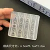 Molde para nail art com designs de urso, laço, flor, renda e fita, decoração de unha vestível, resistente à oxidação, ferramenta de unha de alta transparência