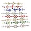 Venta al por mayor Oval Gota de Agua Cristal Pedrería Cadena de Flores DIY Ropa Cuello Decorativo Tiras de Diamantes Zapatos Bolsos Accesorios de Cristal
