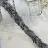 Collar y Puños de Chaqueta Estilo Chanel de 2 cm de Ancho Resistentes Borde de Encaje de Cordón de Cuentas Tejido a Mano Bandas de Borde Accesorios Otros