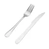 Cuchillería de Acero Inoxidable 1010 Tenedor de Cuchillo Dorado Plateado Postre Hogar Comida Occidental Cuchillo Tenedor para Bistec Engrosado Suministros de Hotel al por Mayor