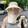 Nuevo Sombrero de Pesca de Verano para Hombres, Sombrero de Pescador con Ala Ancha para Protección Solar al Aire Libre, Protección para el Cuello, Sombrero a Prueba de Viento y de Secado Rápido para Mujeres