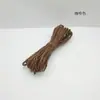 Artesanato DIY Corda de papel Kraft Fio simples Fio duplo Cor ráfia Corda de papel de palha Cor primária Etiqueta de artesanato Corda de papel Ponto