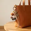 El popular, de diseño único, elegante y moderno llavero con pompón retro de TEMU, un accesorio personalizado para llavero de cámara