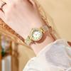 Reloj de cuarzo con pulsera de diamantes, nuevo, de comercio exterior, 2024, esfera digital redonda, moda informal, disponible al por mayor.