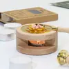 Fábrica de origem velas de aquecimento de cera branca sem fumaça para fornos de derretimento de selos de cera, embalagem em caixa de presente multicolorida